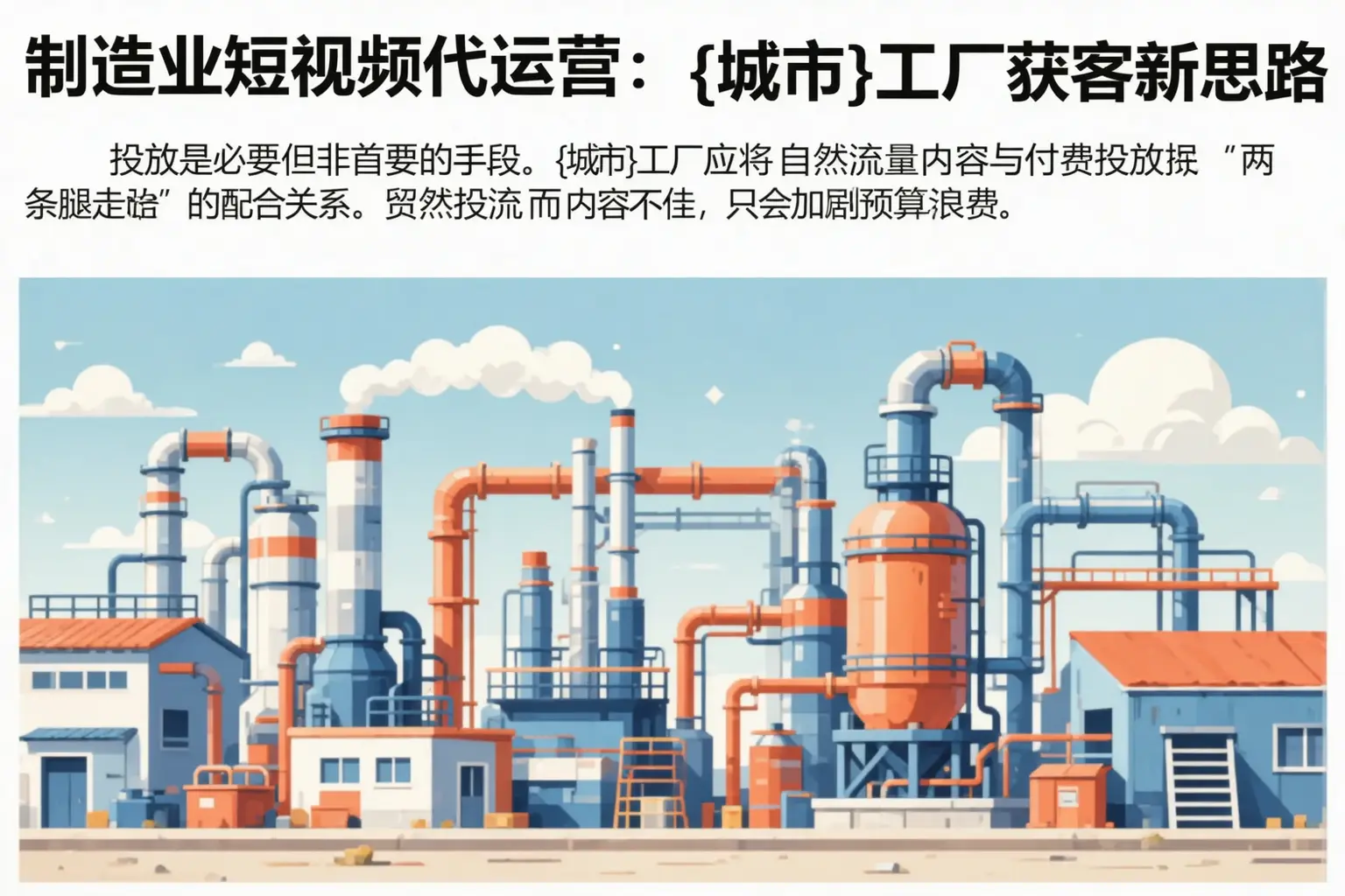 制造业短视频代运营：丛台工厂获客新思路